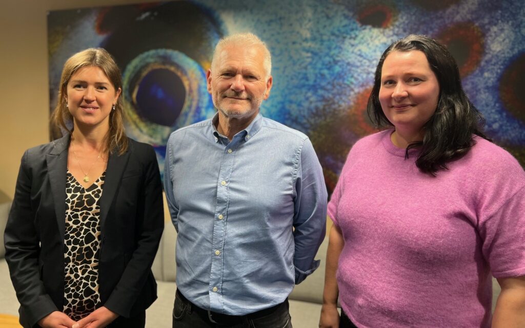 From the left: Viktorija Dorfan, Jon Crowther and Mette Remø.